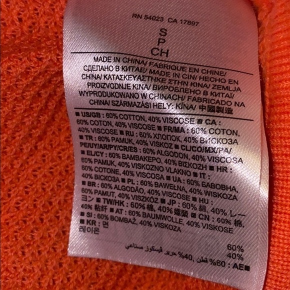 Banana republic orange women scoop neck sweater - Picture 6 of 10